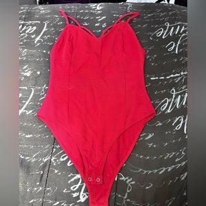 Forever 21 red bodysuit